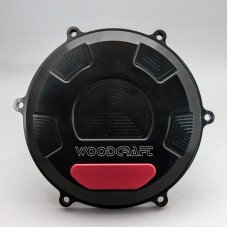 WOODCRAFT RHS Clutch Cover Black Anodized for Ducati Panigale / Streetfighter V4 / S/ Speciale (18-24)